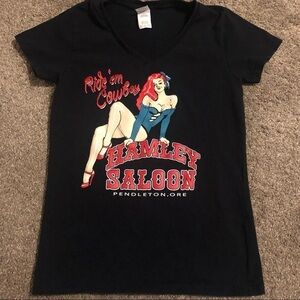HAMLEY Saloon t-shirt, pin-up girl.
